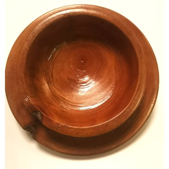 Acorn Hardwood Lidded Container Hand Carved Vintage - Picture 6 of 10